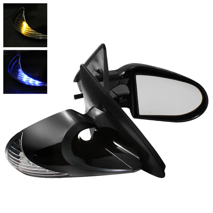 G2 M3 Mirror W/Amber & Blue LED - Power 3 Wires