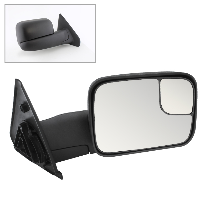 Dodge Ram 02-09 Manual Extendable - MANUAL Adjust Mirror - RIGHT