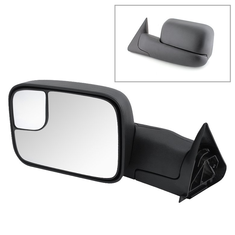 Dodge Ram 94-01 Manual Extendable - MANUAL Adjust Mirror - LEFT