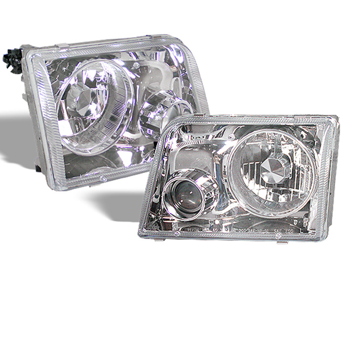 Ford Ranger 93-97 Projector Headlights - Chrome