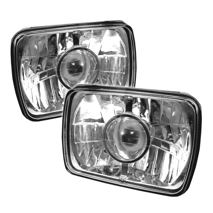 Universal Projector Headlights 7inchX6inch - Chrome