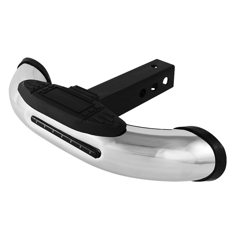 Rear Trailer Hitch Led Step Bar -Chrome