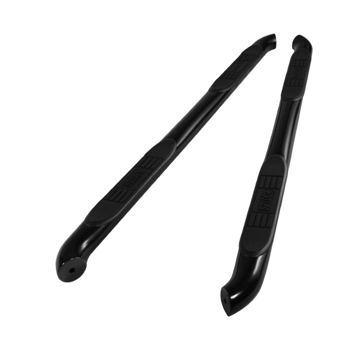 Acura MDX 07-12 - 3 Inch Round Side Step Bar - Powder Coated - Black