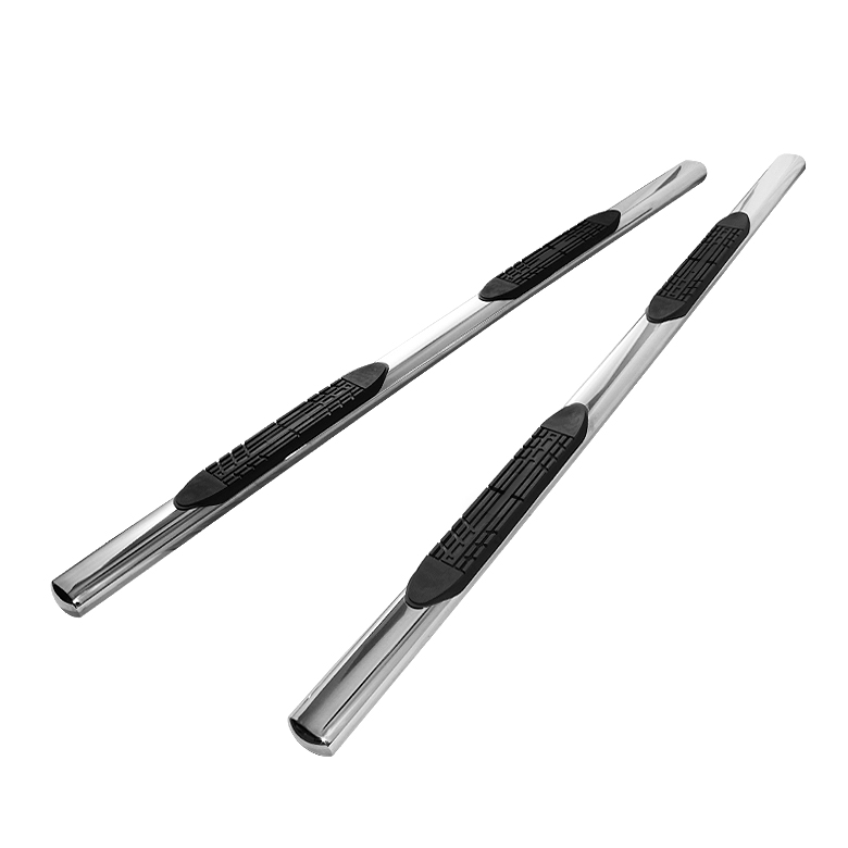 Acura MDX 07-12 - 4 Inch Oval Side Step Bar - T-304 Stainless Steel - Polished