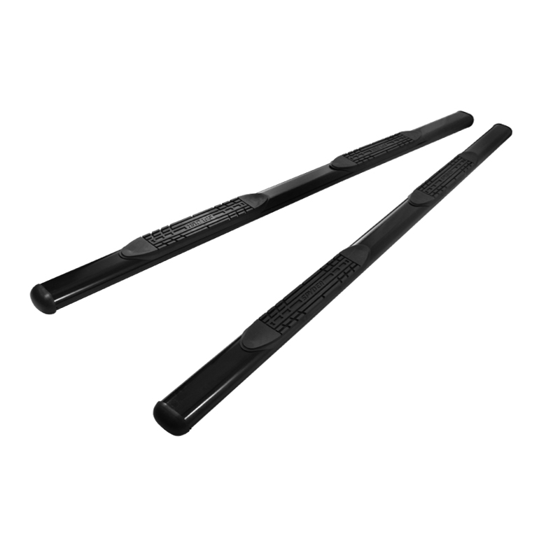 Chevy Colorado Crew Cab 04-13 / GMC Canyon Crew Cab 04-13 - 4 Inch Oval Side Step Bar - Powder Coated - Black