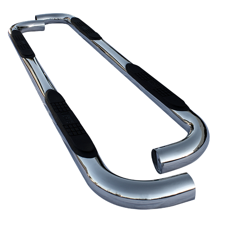 Chevy Suburban 2500 (Excluding Z-71 Model) 00-14 / GMC Yukon XL 2500 (Excluding Z-71 Model) - 3 Inch Round Side Step Bar - T-304 Stainless Steel - Polished