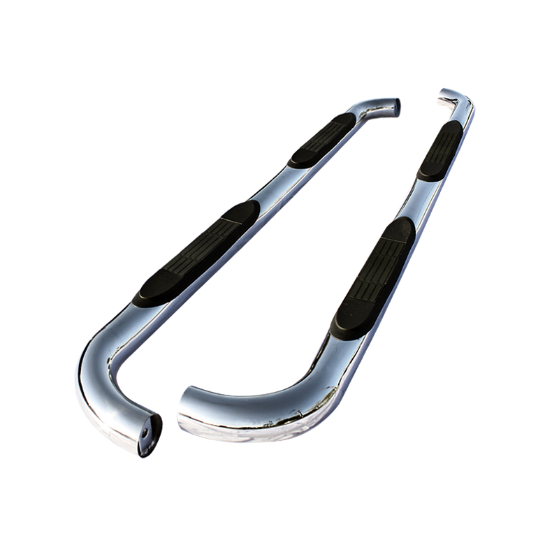 Dodge Durango 04-10 - 3 Inch Round Side Step Bar - T-304 Stainless Steel - Polished