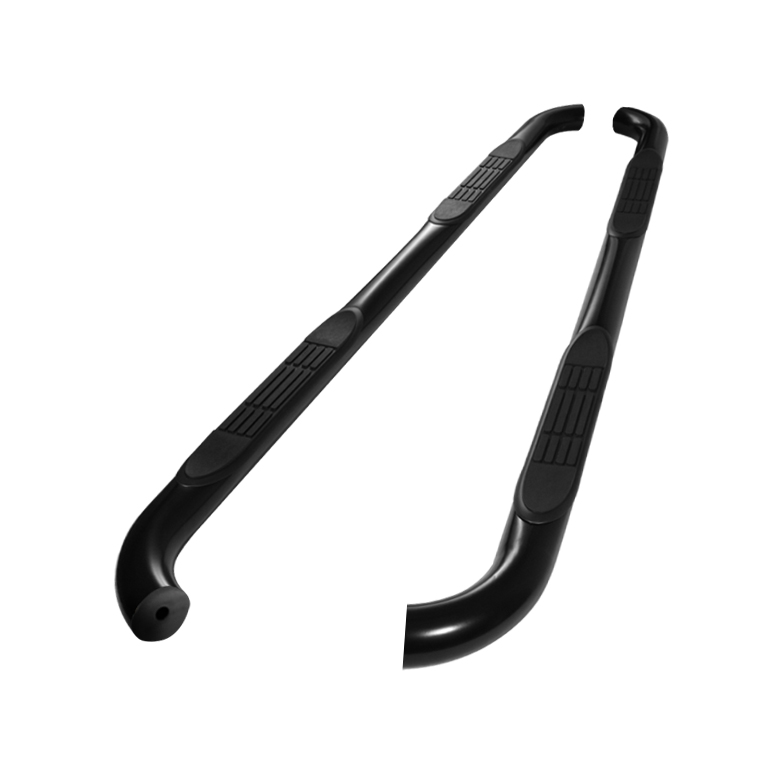 Dodge Ram 2500/3500 Mega Cab 10-14 - 3 Inch Round Side Step Bar - Powder Coated - Black