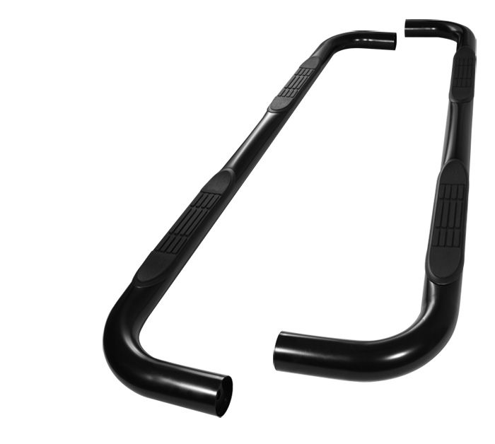 Ford Explorer 4DR 06-10 - 3 Inch Round Side Step Bar - Powder Coated - Black