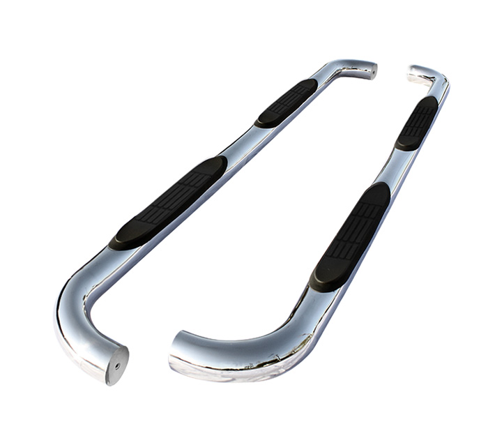 Ford Explorer 4DR 06-10 - 3 Inch Round Side Step Bar - T-304 Stainless Steel - Polished