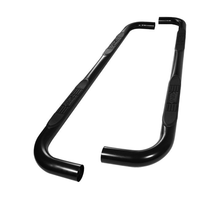 Ford F150 SuperCrew Cab 04-08 - 3 Inch Round Side Step Bar - Powder Coated - Black