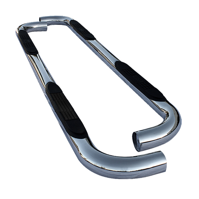 Ford F150/250LD Super Cab 97-03 & 04 Heritage Edition - 3 Inch Round Side Step Bar - T-304 Stainless Steel - Polished