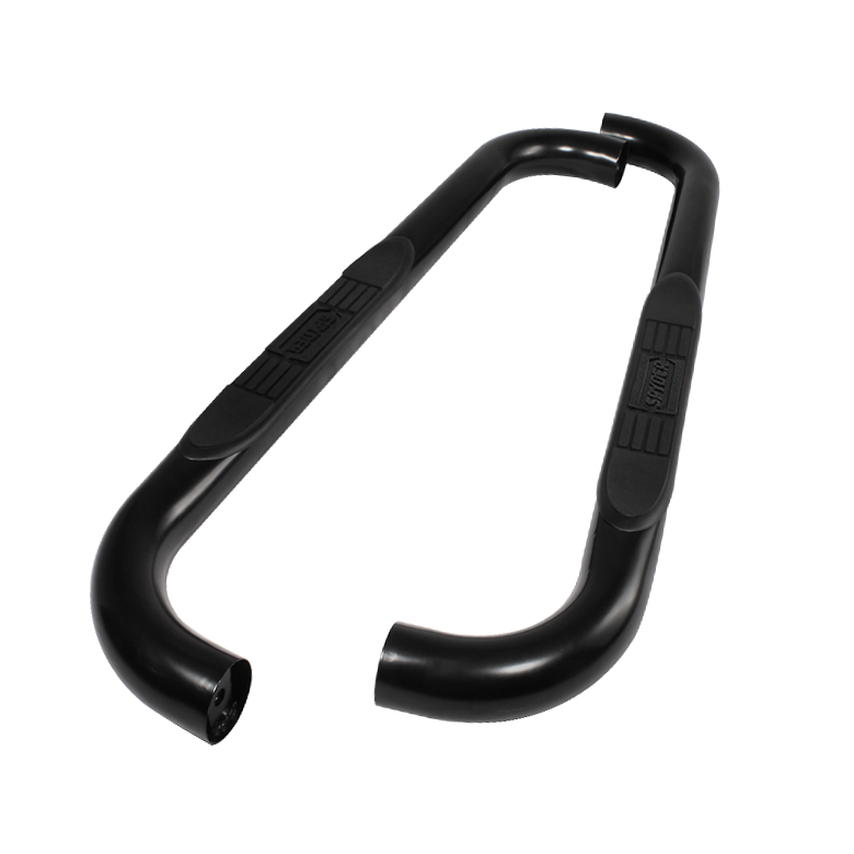 Ford F250/350/450/550 SuperDuty Regular Cab 99-15 - 3 Inch Round Side Step Bar - Powder Coated - Black