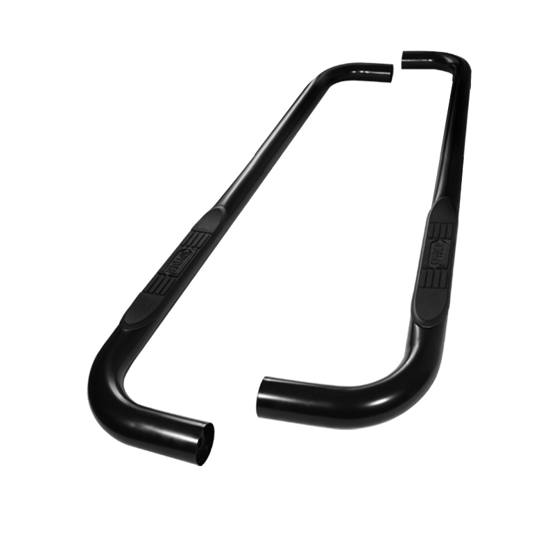 Ford F150 Regular Cab 09-14 - 3 Inch Round Side Step Bar - Powder Coated - Black