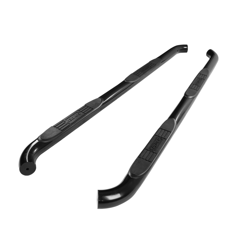 Jeep Wrangler JK 4DR 07-14 - 3 Inch Round Side Step Bar - Powder Coated - Black