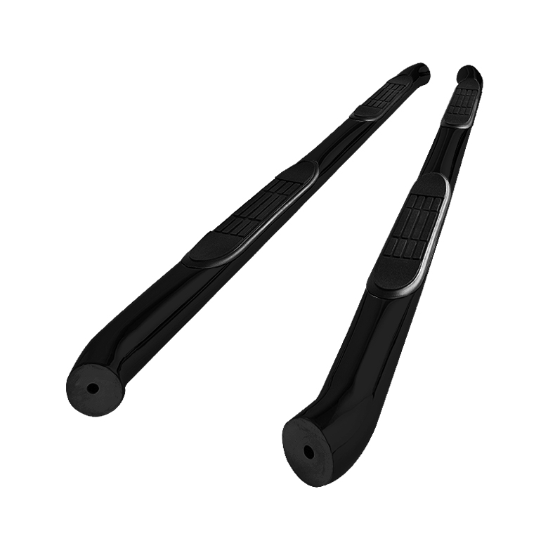 Mitsubishi Outlander 07-12 - 3 Inch Round Side Step Bar - Powder Coated - Black