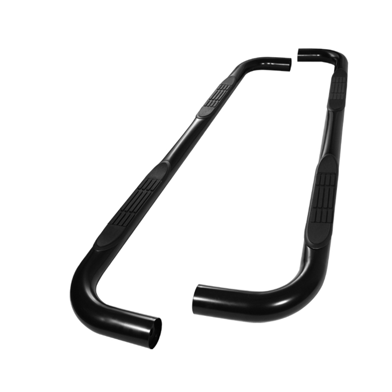 Toyota 4 Runner 03-09 - 3 Inch Round Side Step Bar - Powder Coated - Black