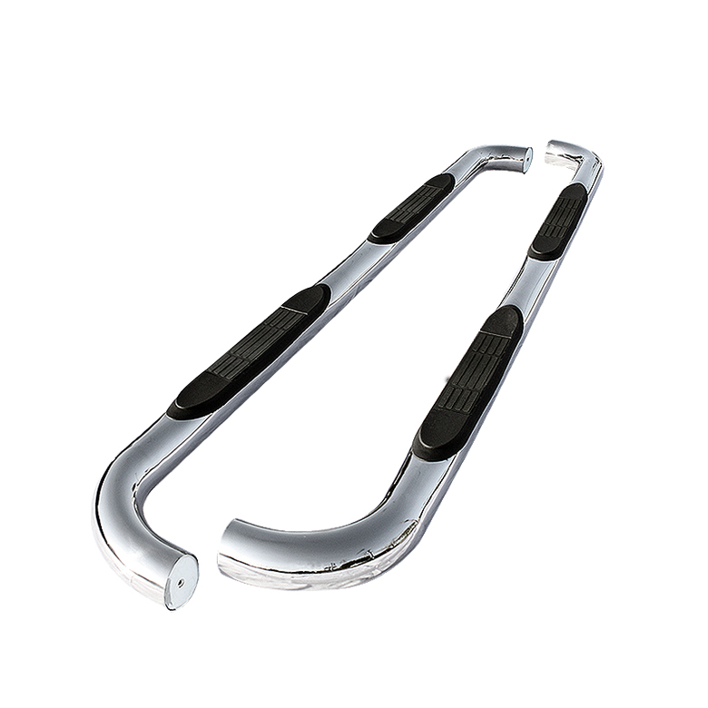 Toyota Highlander 08-13 ( Gas & Hybrid ) - 3 Inch Round Side Step Bar - T-304 Stainless Steel - Polished