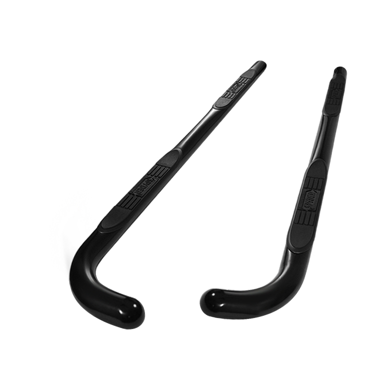 Toyota Tacoma Double Cab 01-04 - 3 Inch Round Side Step Bar - Powder Coated - Black