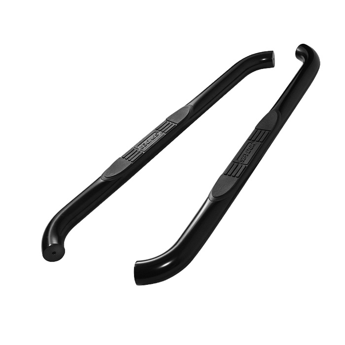 Toyota Tundra Regular Cab 07-13 - 3 Inch Round Side Step Bar - Powder Coated - Black