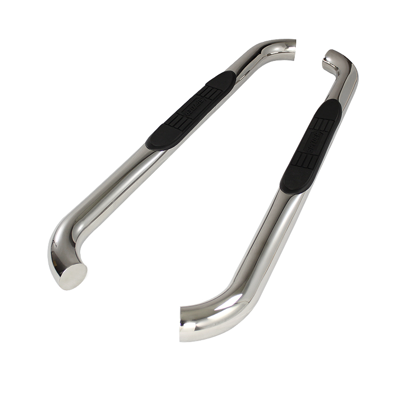 Toyota Tundra Regular Cab 07-13 - 3 Inch Round Side Step Bar - T-304 Stainless Steel - Polished