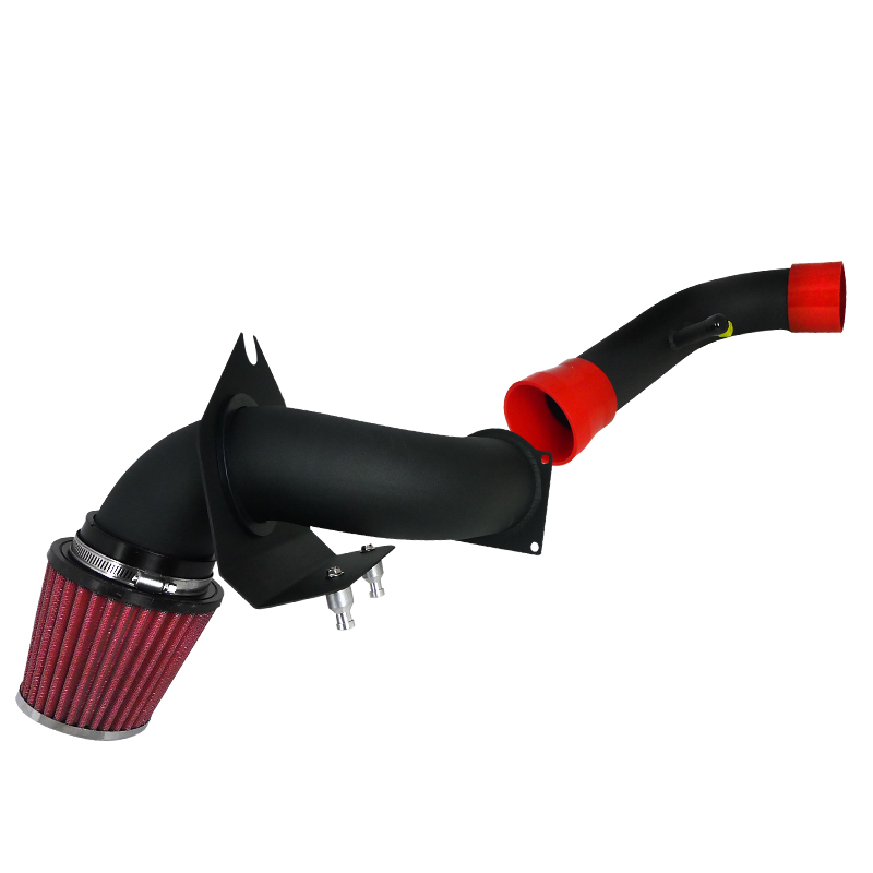 96-02 Ford Mustang Cold Air Intake Red Filter Black Pipe