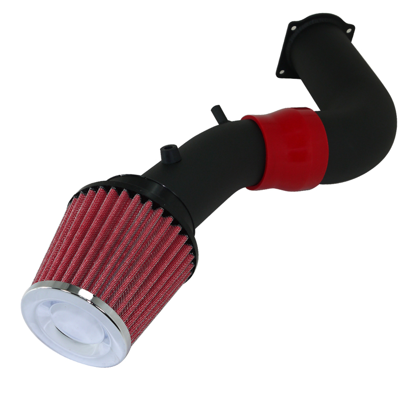 99-03 Ford Mustang Cold Air Intake Red Filter Black Pipe