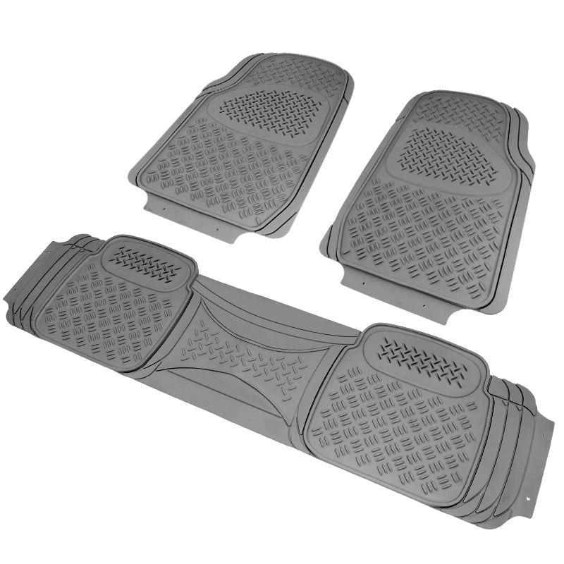 Universal Pvc 3d Print Floor Mat Grey 3 Pieces