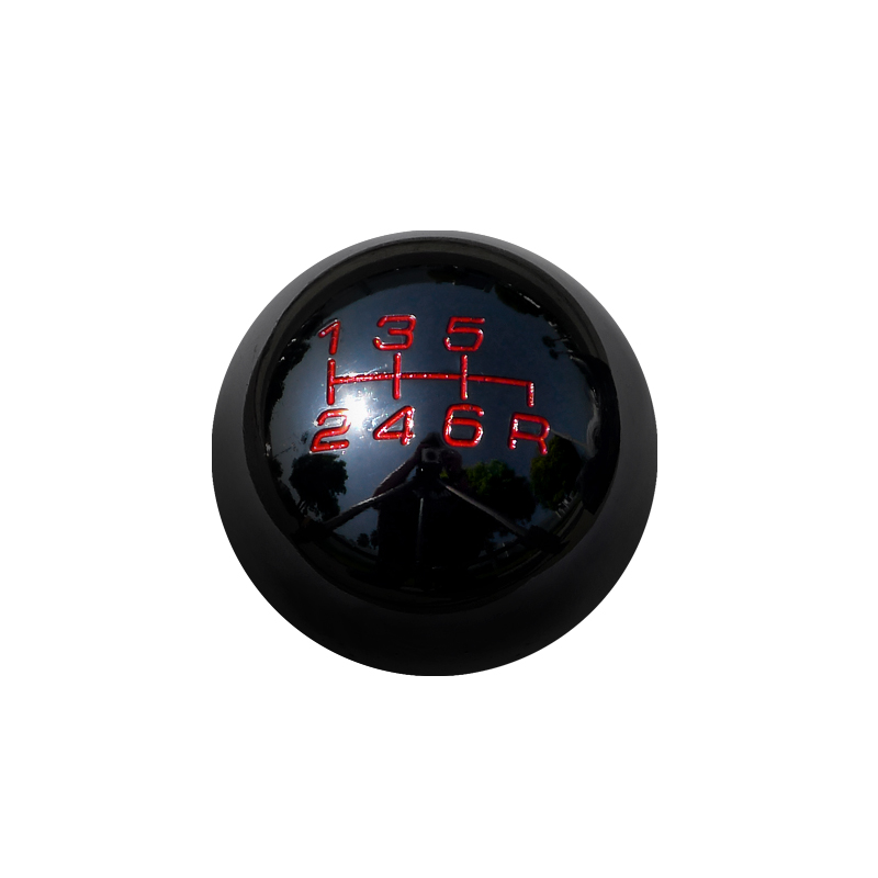 Universal 310 Style 6 Speed Manual Shift Knob Black Chrome