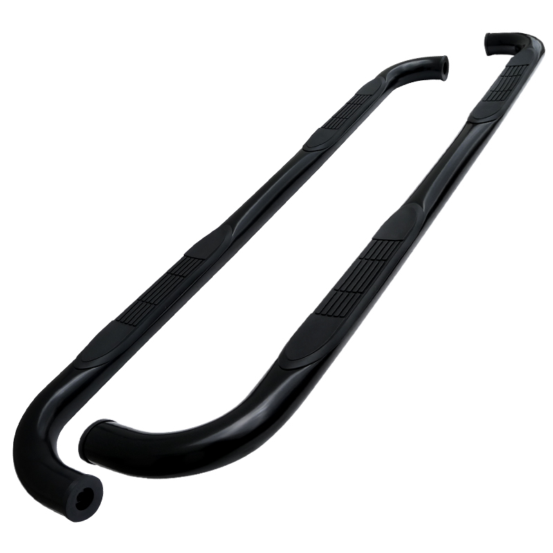 88-98 Chevrolet C10 3 Inches Round Side Step Bar - Black - Extended Cab