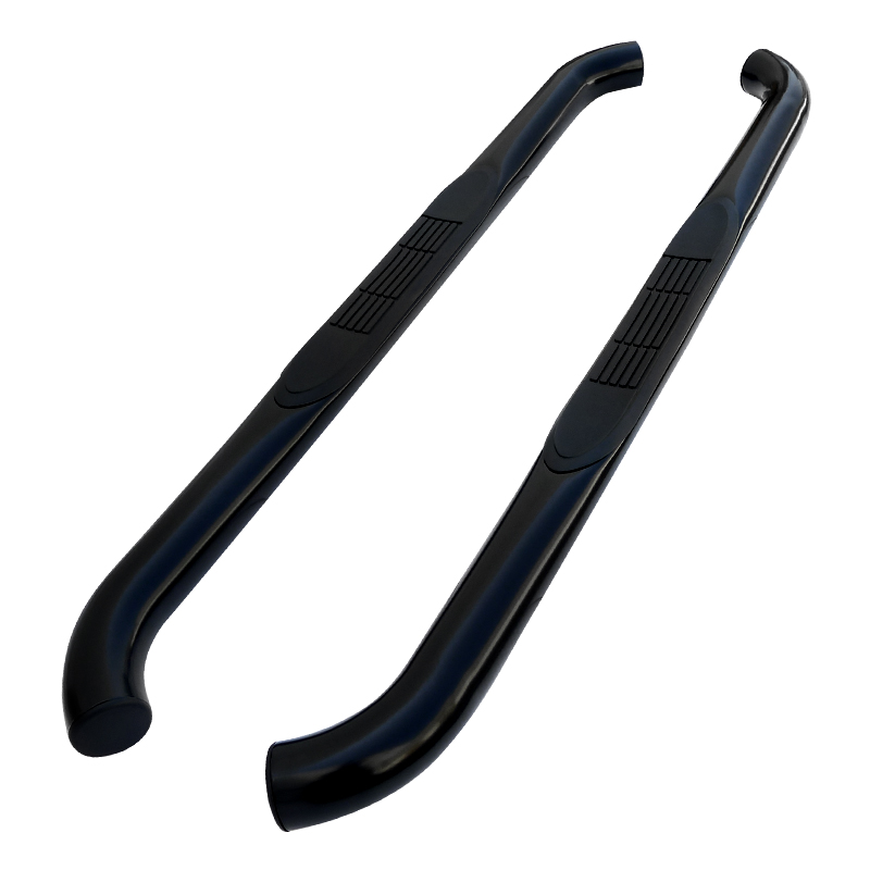 2007-2013 Jeep Wrangler 3 Inches Round Side Step Bar - Black 2 Door