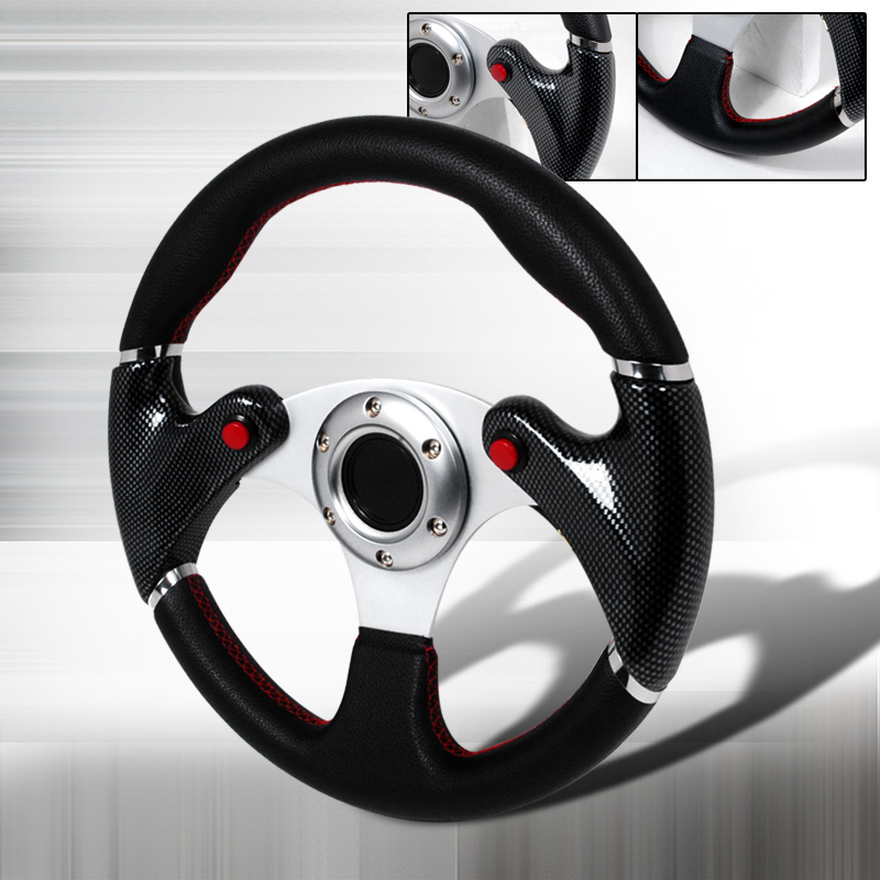 Universal F16 Carbon Steering Wheel  320mm Black