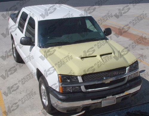 2002-2006 Chevrolet Avalanche Fiber Glass Outlaw Type 2 Hood