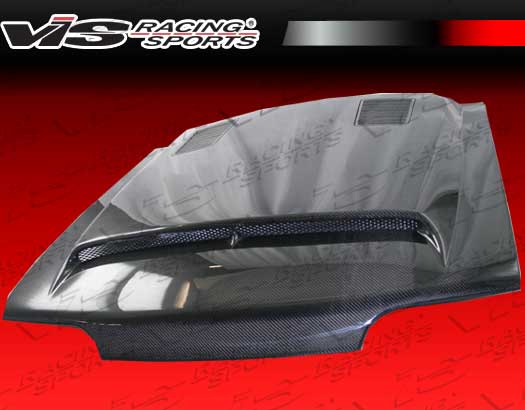 1987-1993 Ford Mustang 2Dr Gt 500 Blk Carbon Fiber Hood