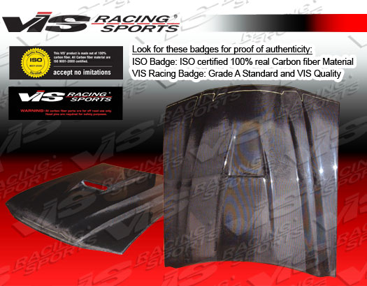 1994-1998 Ford Mustang Ss Style Carbon Fiber Hood