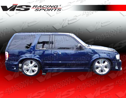 1995-2000 Ford Explorer 2Dr Outcast Side Skirts