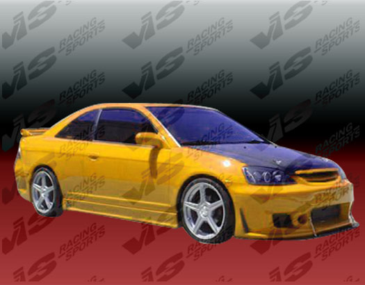 2001-2005 Honda Civic 4Dr Tsc 3 Side Skirts