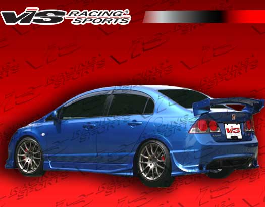 2006-2011 Honda Civic 4Dr Ballistix Side Skirts