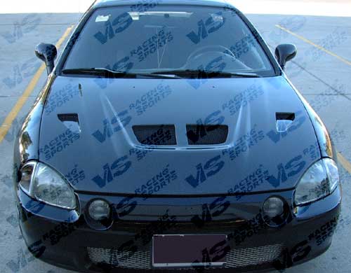 1988-1991 Honda Crx Xtreme Gt Carbon Fiber Hood