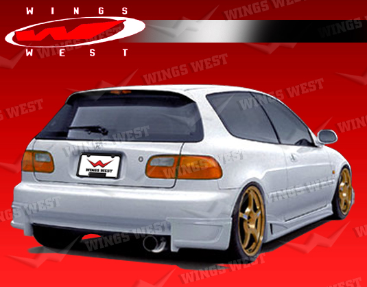 1992-1995 Honda Civic Hb Jpc Type B Rear Lip Polyurethane