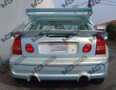 1996-2000 Honda Civic 2Dr/4Dr Invader 6 Rear Bumper