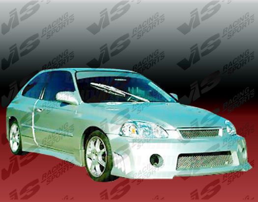 1999-2000 Honda Civic 2Dr Quest Widebody Full Kit Polyurethane