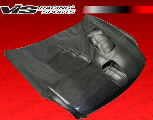 2003-2007 Infiniti G35 2Dr Fuzion Style Carbon Fiber Hood