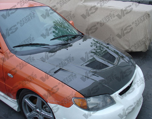 2001-2003 Mazda Protege 4Dr Evo Carbon Fiber Hood