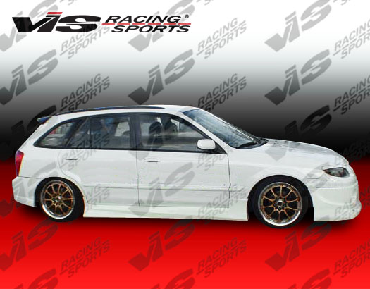 2001-2003 Mazda Protege 4Dr/5Dr Spike Side Skirts