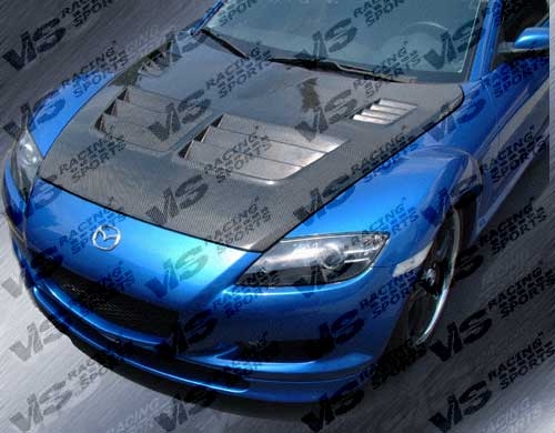 2004-2008 Mazda Rx-8 2Dr Razor Carbon Fiber Hood