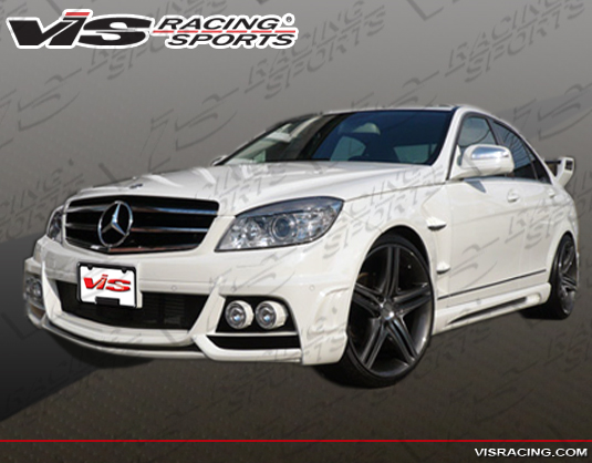 2008-2012 Mercedes C- Class W204 4Dr Vip Side Skirts