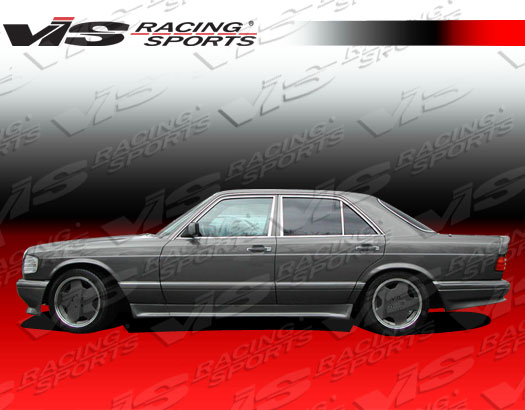 1981-1991 Mercedes S-Class W126 4Dr Euro Tech Side Skirts