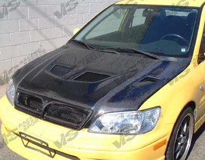 2002-2003 Mitsubishi Lancer 4Dr Evo Carbon Fiber Hood