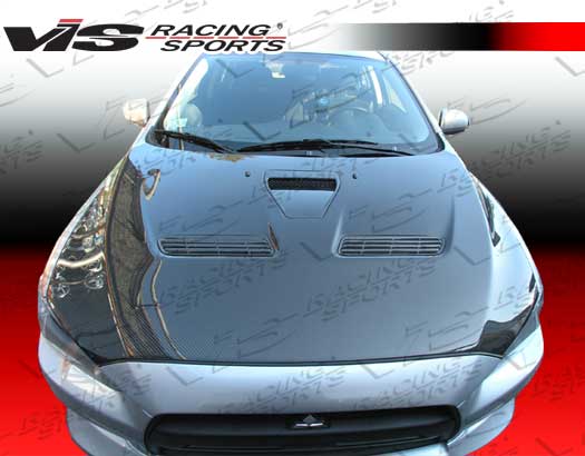 2008-2012 Mitsubishi Evo 10 Oem Style Carbon Fiber Hood